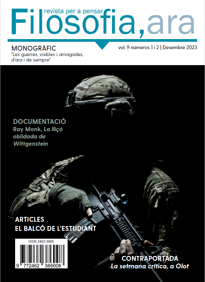 					Veure Vol. 9 No 1-2 (2023): Monogràfic: Guerres i conflictes
				